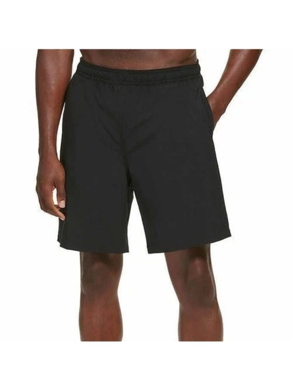 Kirkland Signature Men's XXL Black Swim Shorts Stretch Fabric Comfort Back H2019